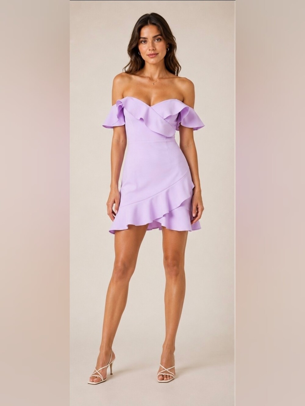 BCBGMaxazria | Malik Asymmetrical Sleeve Off-the shoulder Dress Size 4